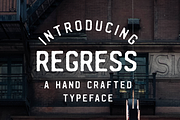 REGRESS - A hand crafted typeface, a Font by Mark Richardson (Thumbnail 1 of 3)