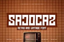 Sajocaz - Retro Font
