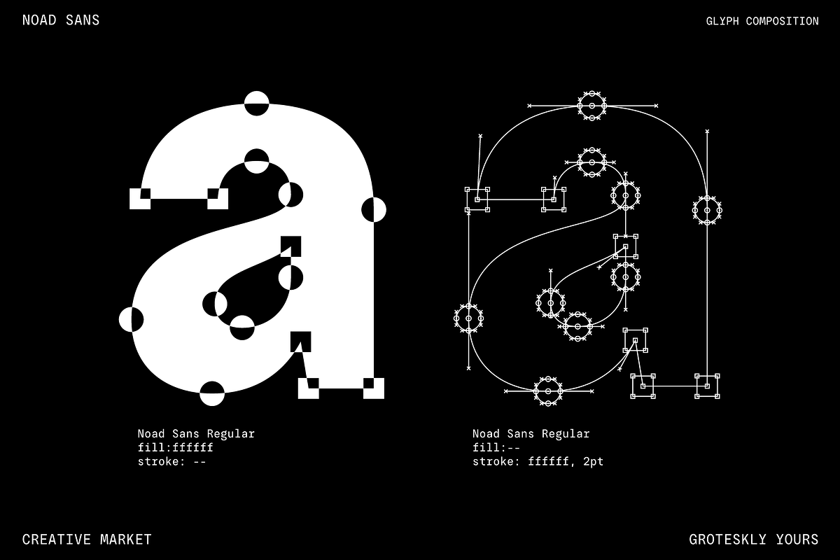 Noad Sans – Experimental Type Family, a Sans Serif Font by Eugene Tantsurin (Photo 4 of 15)