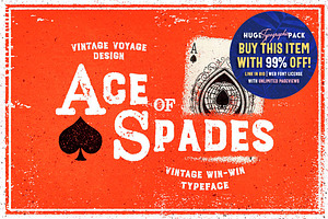 Ace Of Spades Win-Win Typeface