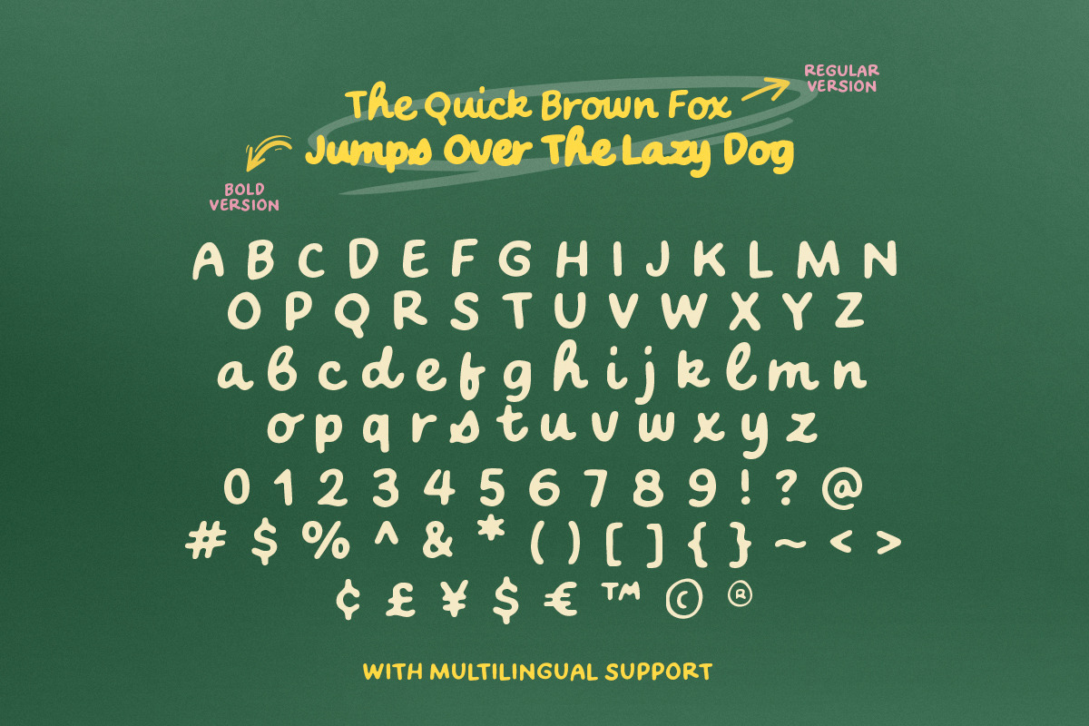 Crispy Bites - Cute Font Family, a Handwritten Font by Sarid Ezra (Photo 9 of 9)