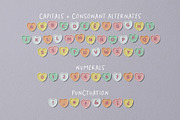 Sweet Hearts Candy Font, a Font by Khara Plicanic (Thumbnail 3 of 7)