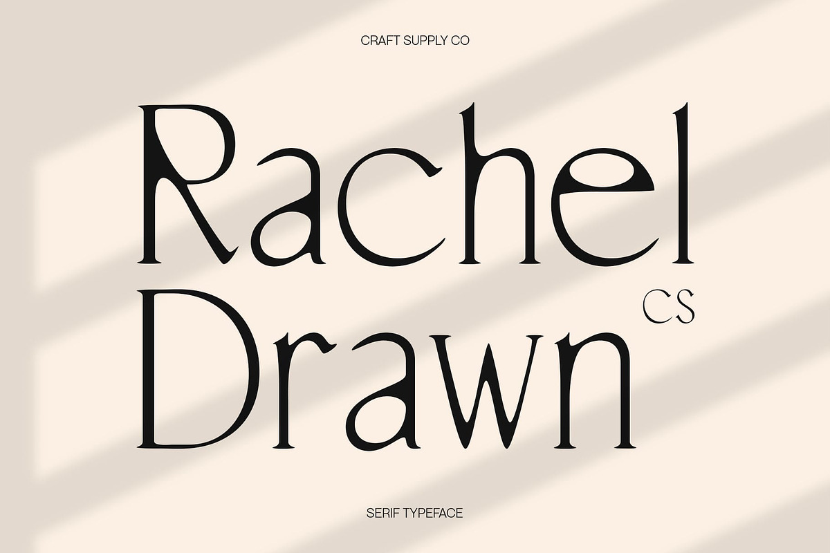CS Rachel Drawn, a Serif Font by Craft Supply Co. (Photo 1 of 8)
