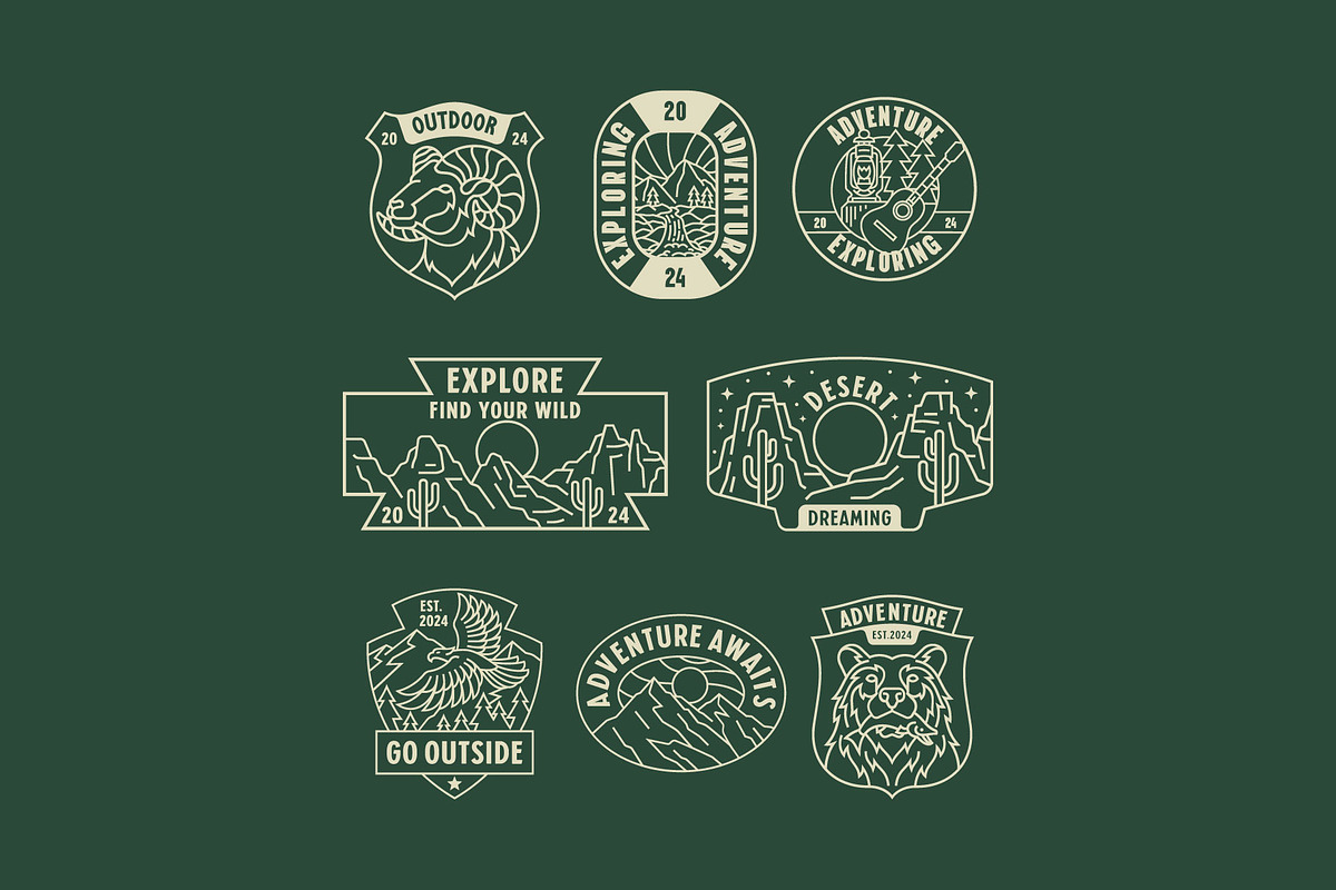 Outdoor Badge, a Decorative Illustration by Skilline Supply Co. (Photo 3 of 10)