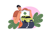 Insurance policies concept set, a Finance Illustration by PaperTrident (Thumbnail 5 of 12)