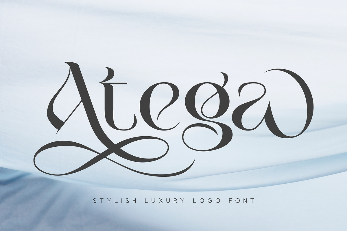 Atega - Stylish Luxury Logo Font, a Serif Font by Sealoung (Photo 1 of 10)