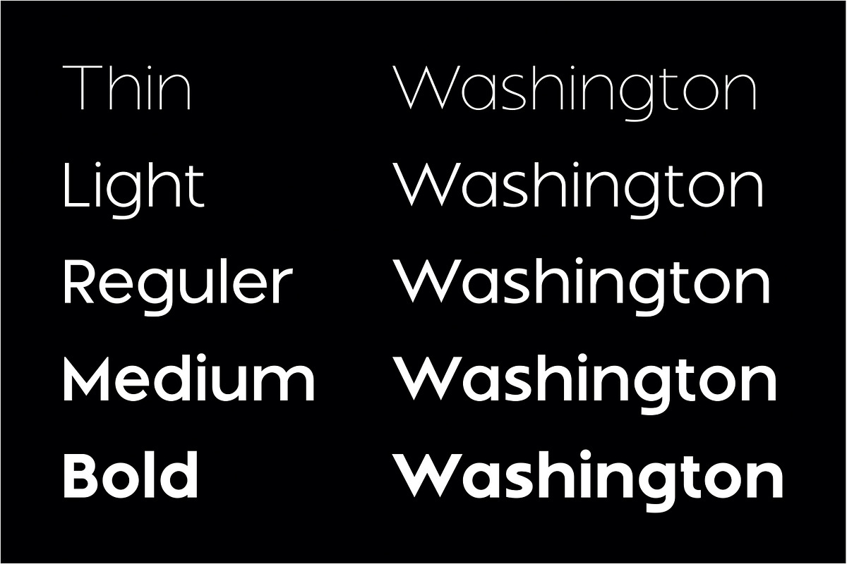 Montreal – Geometric Font Family, a Sans Serif Font by Umitype (Photo 2 of 7)