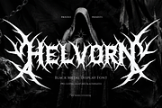 Helvorn | Black Metal Display, a Blackletter Font by Denustudios (Thumbnail 1 of 11)