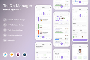 To-Do Manager Mobile App UI Kit