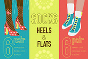 Socks, Heels, And Flats, a Person Illustration by svetlana.belaia (Thumbnail 1 of 10)