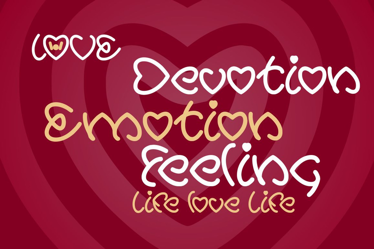 all about love font preview 3