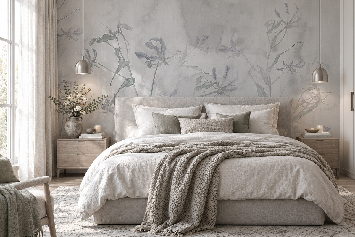 Glorioza floral wall mural, a Wallpaper Graphic by Timofi Art (Photo 17 of 18)