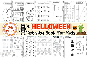 Halloween Activity Book for Kids, a Seasonal Illustration by Coco Bloom