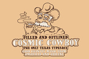 Cosmic Cowboy by TWRUSHING, a Serif Font by TWRUSHING (Thumbnail 1 of 2)