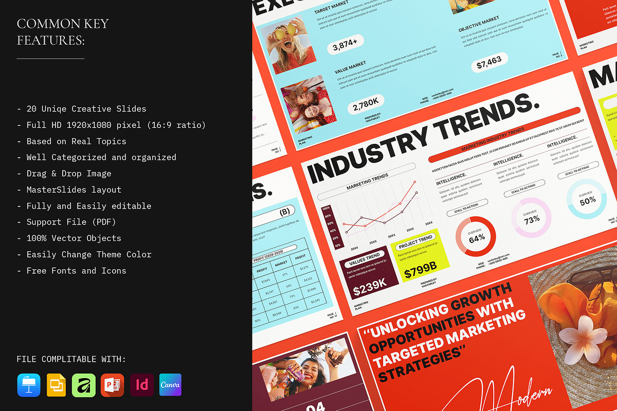 Marketing Plan Presentation Template, a Presentation Template by Laycraft Studio (Photo 3 of 9)