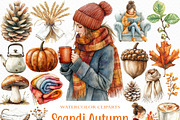 Scandi Autumn Clipart, an Illustration by Craft Nest (Thumbnail 1 of 6)