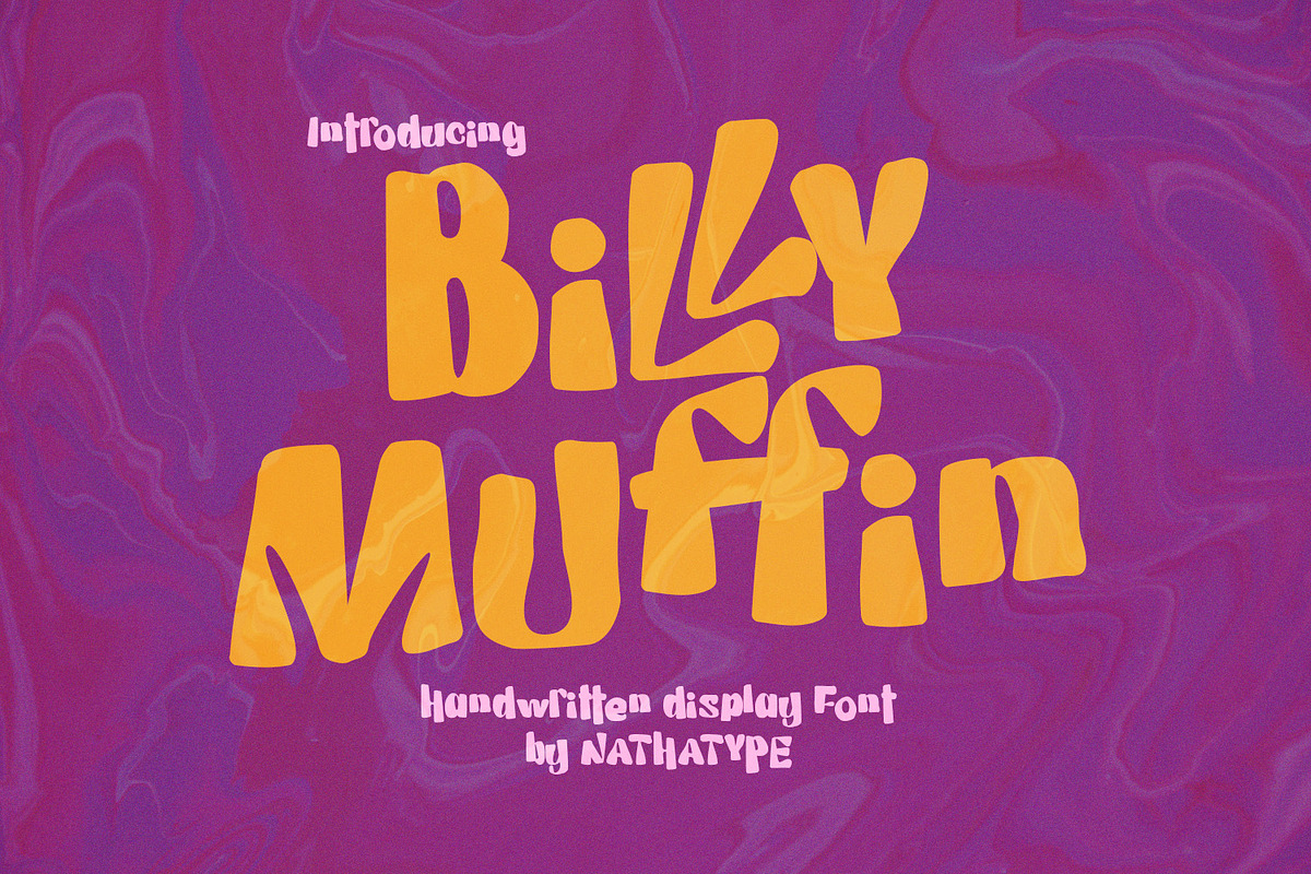 Billy Muffin, a Script Font by Nathatype (Photo 1 of 11)