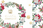 Watercolor floral Christmas pack, a Decorative Illustration by WonderWonder (Thumbnail 17 of 20)