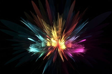 Abstract spark, an Abstract Photo by E.L Studio