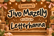Jivo Mazelly Bouncy Font, a Handwritten Font by Letterhanna Studio (Thumbnail 1 of 9)