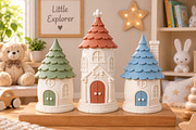 Christmas Cottage Fairy House 3D STL, a Scene 3D Model by Layerology (Thumbnail 2 of 3)