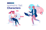 Isometric illustration kit - People, a Templates & Theme by Formfrom (Thumbnail 24 of 34)