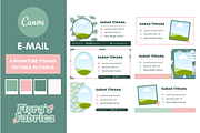 E-Mail Signature Templates Canva, a Social Media Template by florasfabrica (Thumbnail 1 of 3)