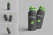 Water Bottle Mockup, a Cups & Container Mockup by hokagata (Thumbnail 1 of 5)