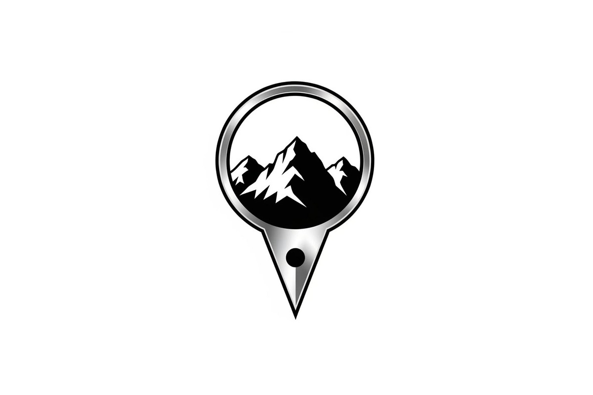Mountain Location Pin Icon Set, a Graphic by hafijul (Photo 6 of 11)