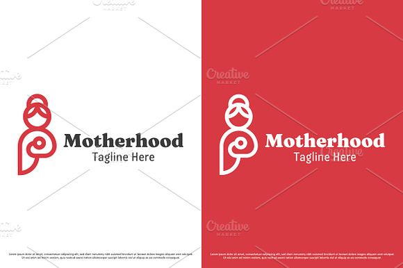 Mother health logo design template preview 2