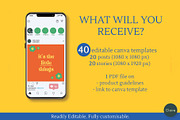 Retro Colorful Instagram Template, a Social Media Template by Clairee Design Studio (Thumbnail 3 of 7)