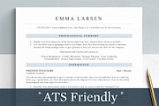 ATS Friendly Resume Template, a Resume Template by Get Landed (Thumbnail 9 of 9)