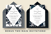 Stylish & Dark Floral Wedding Suite, an Invitation Template by Knotted Design (Thumbnail 3 of 5)