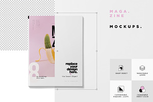 Softcover Magazine Mockups