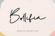 Bollifia, a Script Font by Letterara (Thumbnail 1 of 7)