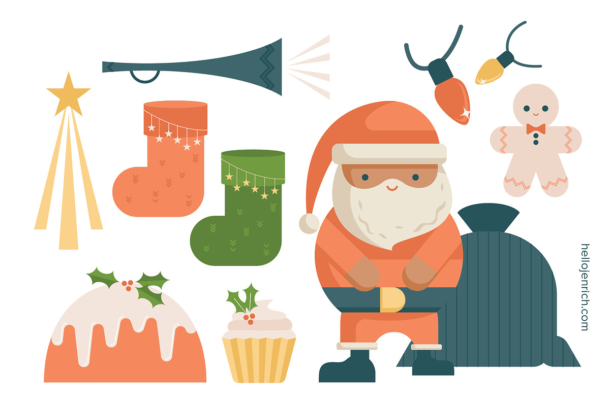 Christmas Illustration Collection, a Decorative Illustration by hellojenrich (Photo 4 of 9)