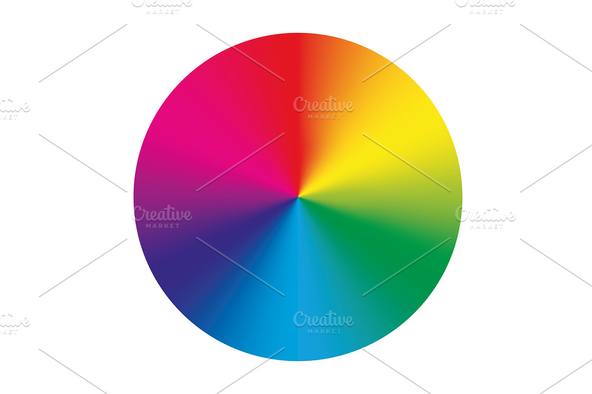 Vector color wheel. Colorful vector, an Illustration by pytyczech