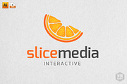 Slice Media Logo Template, a Branding & Logo Template by WebCraft (Thumbnail 1 of 4)