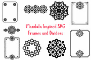 Mandala Inspired Frames and Dividers, an Object Graphic by Pattern Whimsy (Thumbnail 1 of 5)