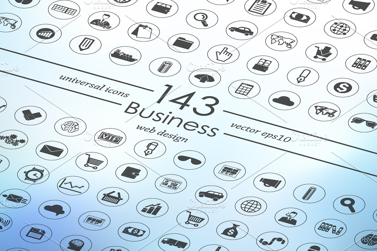 143 BUSINESS icons, an Icon by Palau (Photo 1 of 5)
