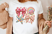 Seashell Summer Patchwork Shirt, an Illustration by CreationArt (Thumbnail 2 of 5)