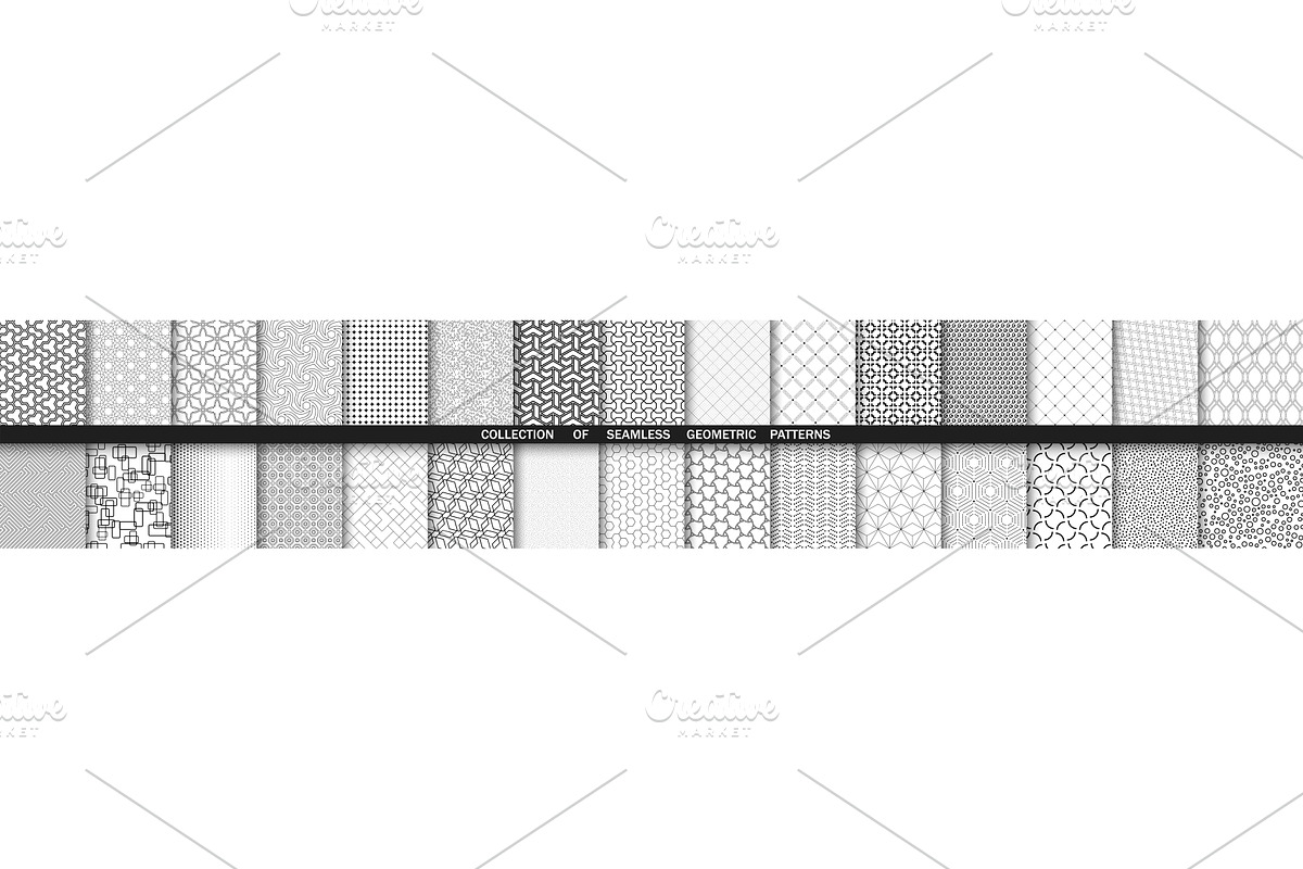 Big Set of Modern Vector Seamless, a Pattern Graphic by FineArtStudio (Photo 1 of 3)