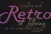 Script Neon 3D Lettering, a Graphic by TVartworks (Thumbnail 10 of 25)