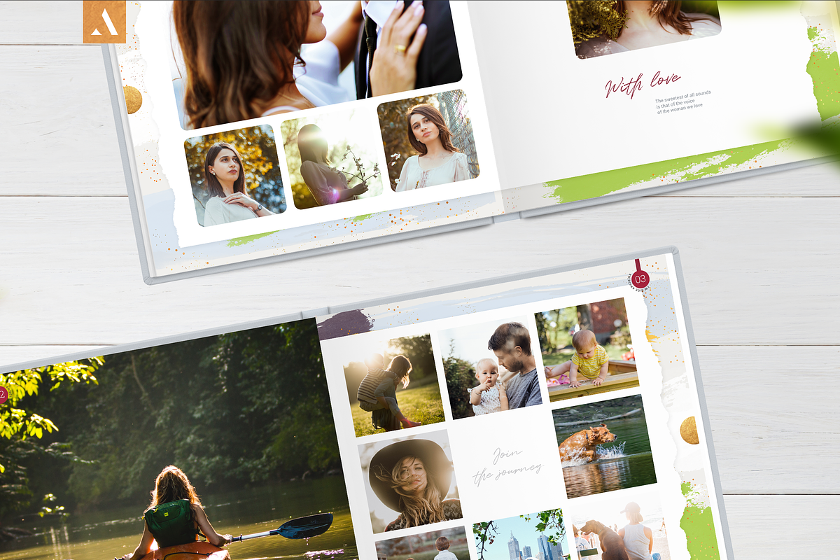 12x12 Photo Album Template / Aurora, a Brochure Template by ArealPro (Photo 13 of 18)