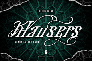 Klausers - Italic Blackletter