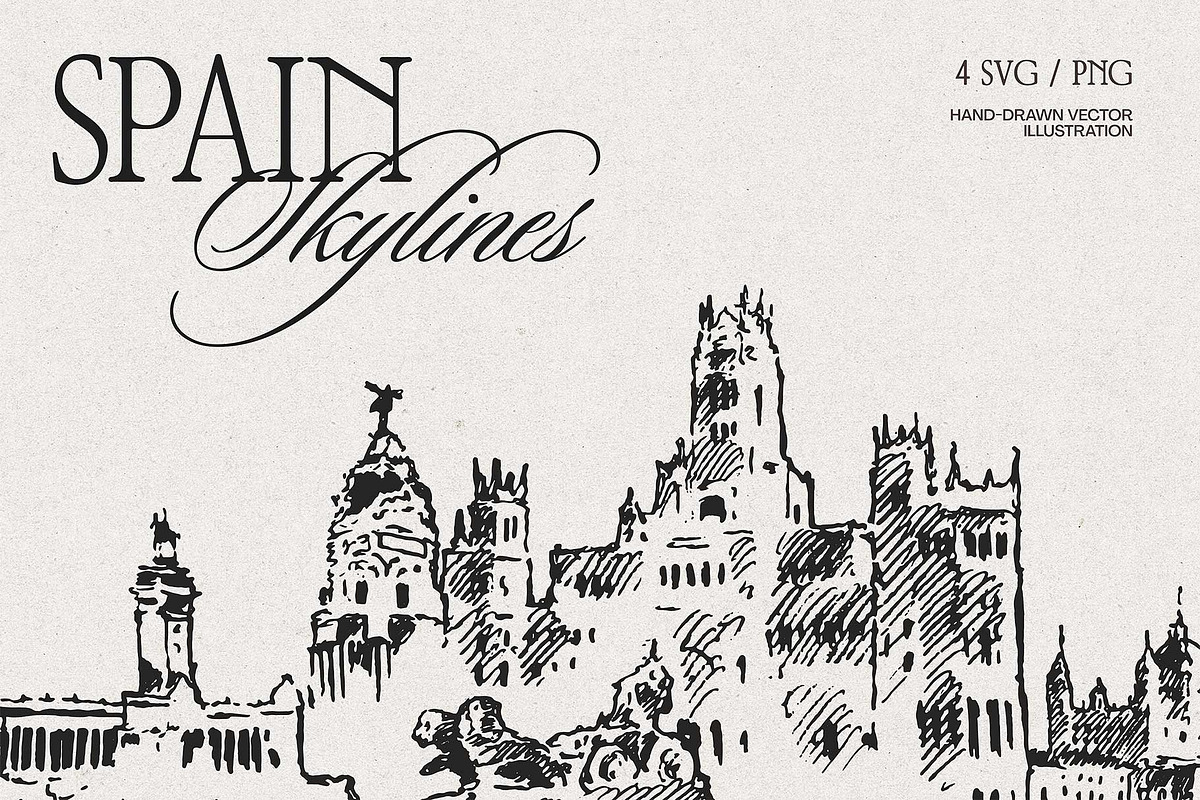 Spain Skylines, a Work Illustration by TheMountBirdStudio (Photo 1 of 9)