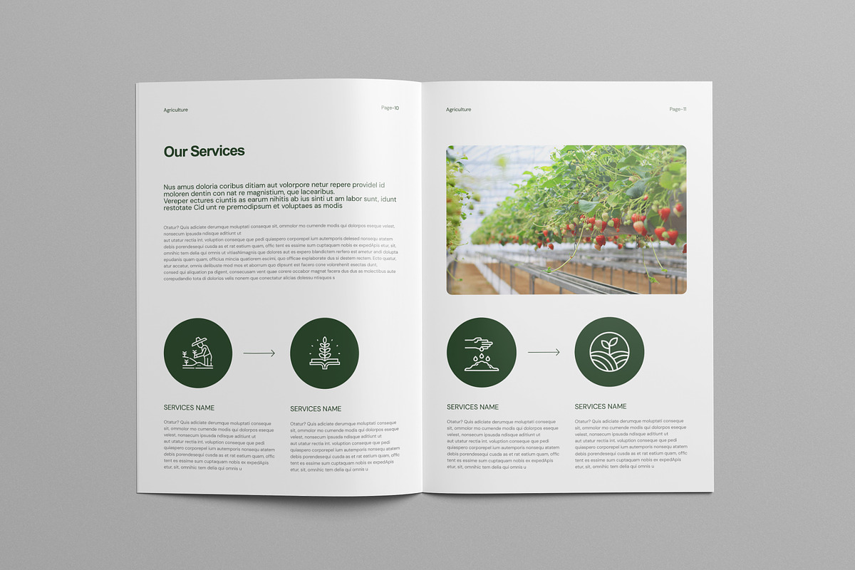 Agriculture Brochure Template Canva, a Brochure Template by Pixelpick (Photo 6 of 9)