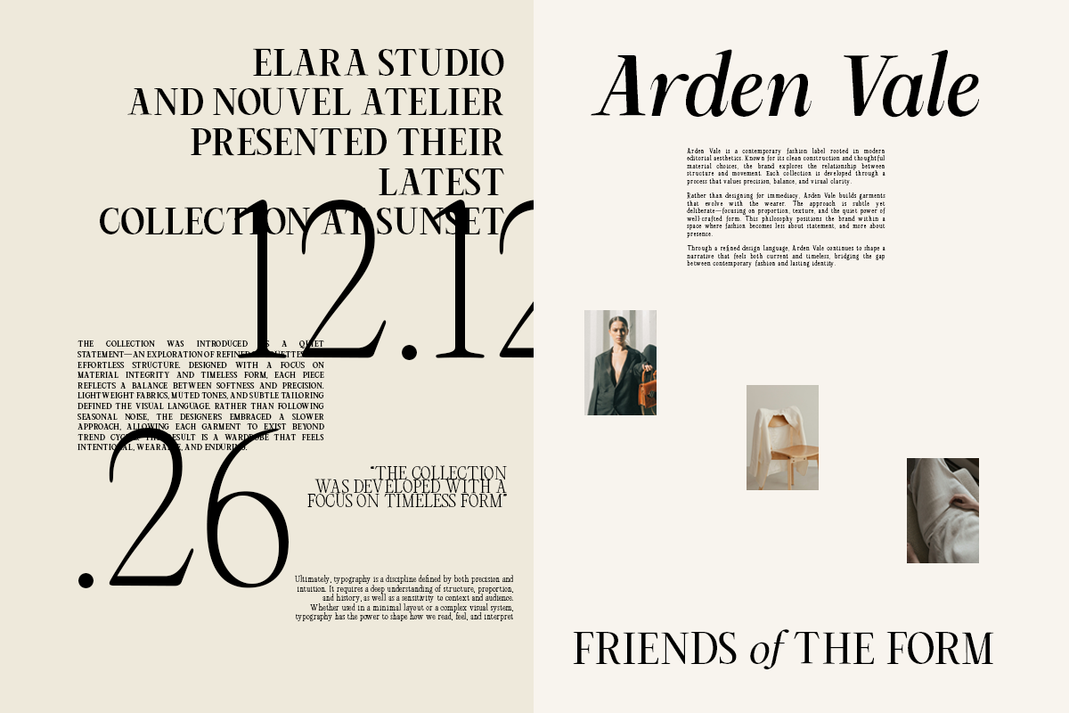 Arviel – Bold Editorial Serif Family, a Serif Font by roomspace creative lab (Photo 5 of 13)