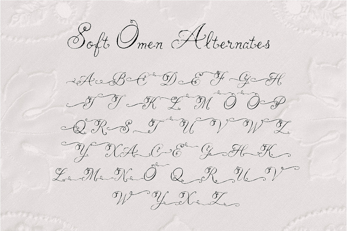 Soft Omen: Delicate Script Font