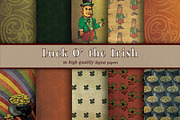 Luck O' The Irish 10 digital papers, a Pattern Graphic by Cheeky Lemons (Thumbnail 1 of 4)